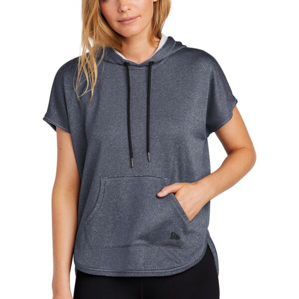 Ladies Performance Terry Short Sleeve Hoodie Thumbnail